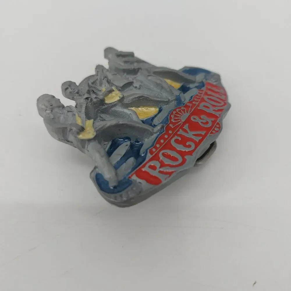 Rock & Roll Rockabily Band Belt Buckle Classic Oldies 50s Music 1982